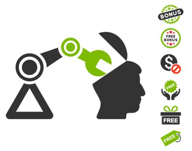 Açık kafa cerrahi manipülatör simgesi ücretsiz bonus