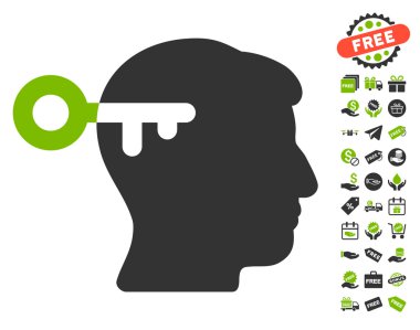 Ücretsiz Bonus ile zihin anahtar simgesi