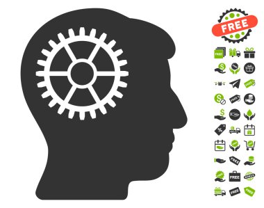 Ücretsiz Bonus ile akıl Cog simgesi