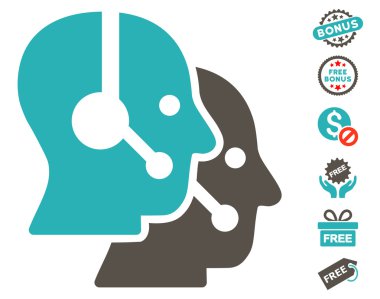 Çağrı merkezi operatörleri simgesi ücretsiz bonus