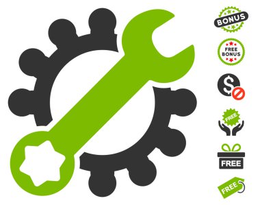 Ücretsiz Bonus simgesiyle hizmet araçları