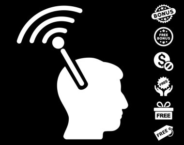 Radyo sinirsel arayüzü simgesi ücretsiz bonus