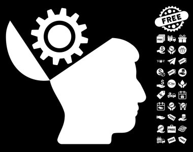 Açık kafa dişli simgesini ücretsiz bonus