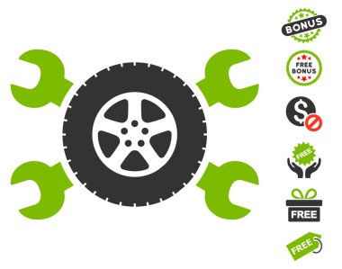 Lastik Servisi anahtarı simgesini ücretsiz bonus