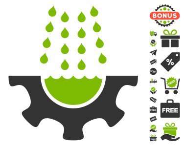 Su duş hizmet dişli simgesini ücretsiz bonus