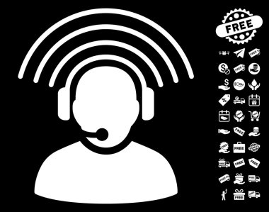 Ücretsiz Bonus ile operatör radyo sinyal simgesi