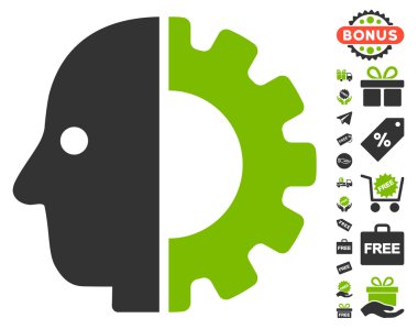 Cyborg kafa simgesi ücretsiz bonus