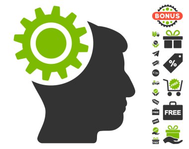 Beyin dişli simgesini ücretsiz bonus