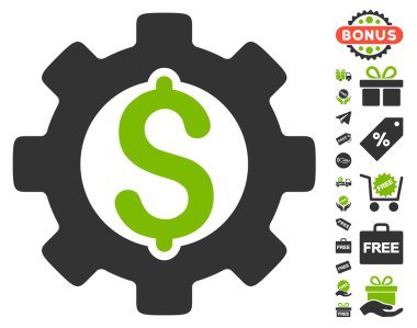 Ücretsiz Bonus ile Geliştirme maliyet simgesi