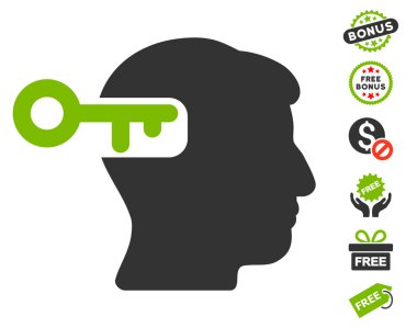 Ücretsiz Bonus ile akıl anahtar simgesi