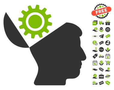 Açık kafa dişli simgesini ücretsiz bonus