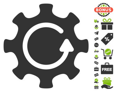 COG döndürme yönünü simgesi ücretsiz bonus