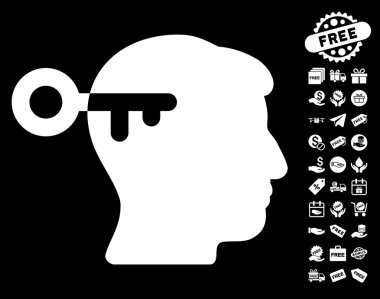 Ücretsiz Bonus ile zihin anahtar simgesi