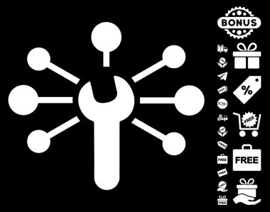 Hizmet anahtarı ilişkiler simgesi ücretsiz bonus