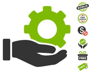 Mekanik vites hizmet el simgesi ücretsiz bonus
