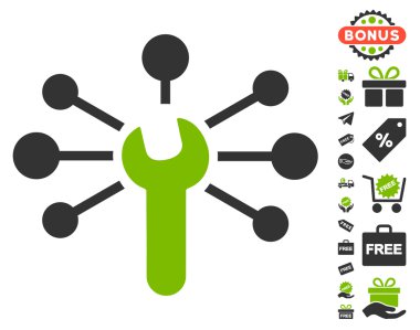 Hizmet anahtarı ilişkiler simgesi ücretsiz bonus