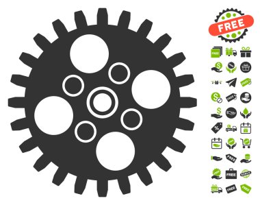 Ücretsiz Bonus dişli simgesiyle