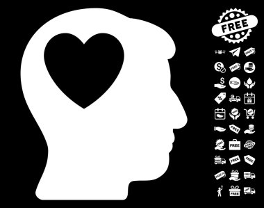 Aşk kalp düşünme simgesi ücretsiz bonus