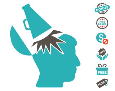 Açık fikirli megafon simgesi ücretsiz bonus