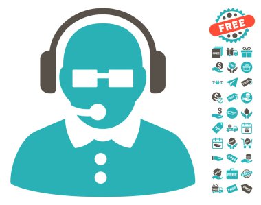 Ücretsiz Bonus ile kadın işleç simgesi