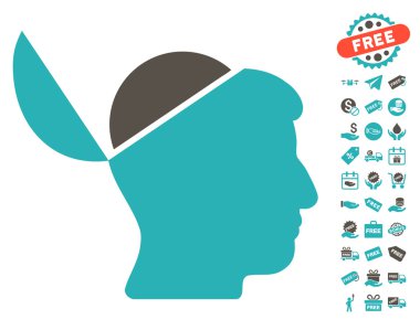 Ücretsiz Bonus ile açık beyin simgesi