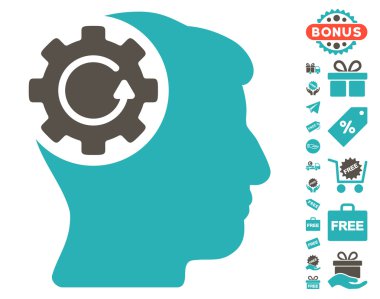 Akıl dişli döndürme simgesi ücretsiz bonus