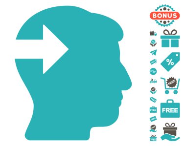 Baş eklenti ok simgesi ücretsiz bonus