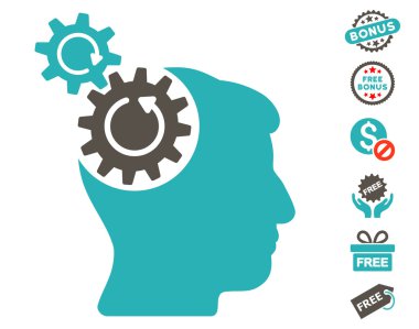 Döndürme simgesi ücretsiz bonus kafa Dişliler