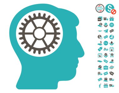 Ücretsiz Bonus kafa dişli simgesiyle