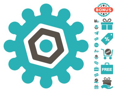 Dişli simgesini ücretsiz bonus