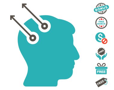 Sinirsel arayüz fişler simgesi ücretsiz bonus