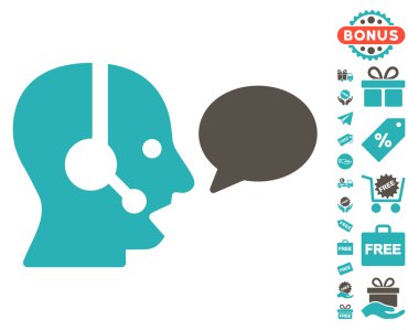 Operatör ileti balon simgesi ücretsiz bonus