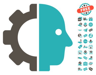 Cyborg kafa simgesi ücretsiz bonus