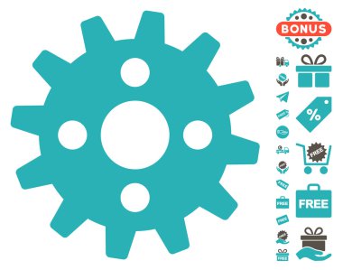 Ücretsiz Bonus dişli simgesiyle