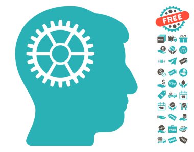 Ücretsiz Bonus ile akıl Cog simgesi