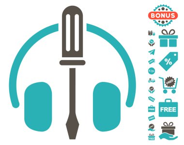 Kulaklık tornavida simgesi ücretsiz Bonus ile ayarlama