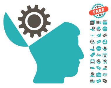 Açık kafa dişli simgesini ücretsiz bonus