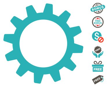 Ücretsiz Bonus dişli simgesiyle