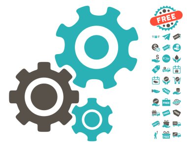 Dişli mekanizması simgesini ücretsiz bonus