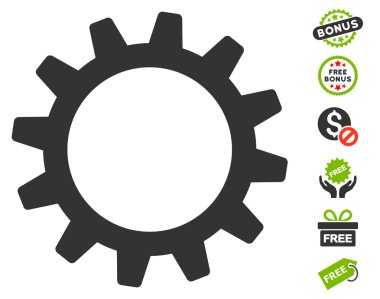 Ücretsiz Bonus dişli simgesiyle