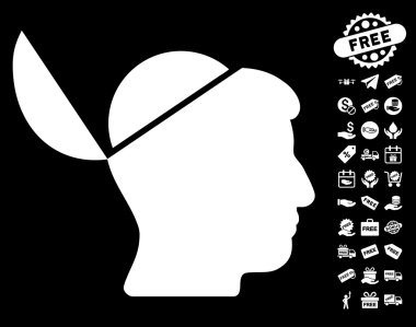 Ücretsiz Bonus ile açık beyin simgesi