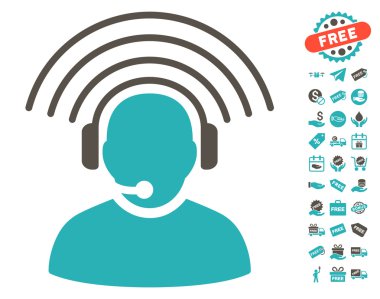 Ücretsiz Bonus ile operatör radyo sinyal simgesi