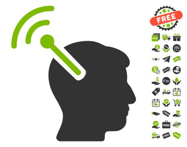 Radyo sinirsel arayüzü simgesi ücretsiz bonus