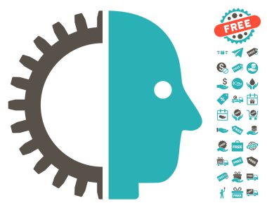 Cyborg kafa simgesi ücretsiz bonus