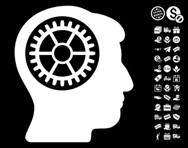 Ücretsiz Bonus kafa dişli simgesiyle