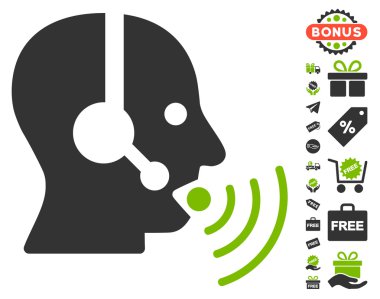 Ses dalgaları simgesi ücretsiz Bonus ile konuşurken işleç