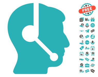 Çağrı Merkezi operatörü simgesi ücretsiz bonus