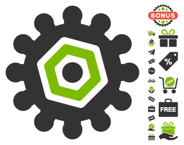 Dişli simgesini ücretsiz bonus