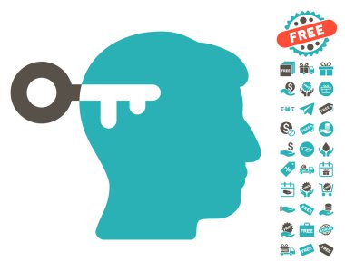 Ücretsiz Bonus ile zihin anahtar simgesi