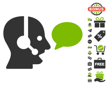 Operatör ileti balon simgesi ücretsiz bonus